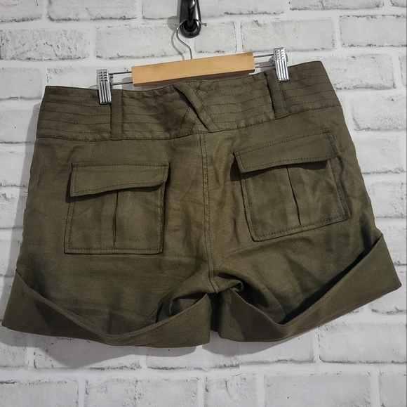 Diane Von Furstenberg Jonah Linen Blend Short size 8 - Picture 3 of 5